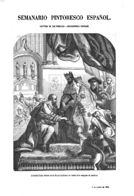 Semanario pintoresco español Sonntag 7. Januar 1855