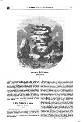 Semanario pintoresco español Sonntag 7. Oktober 1855