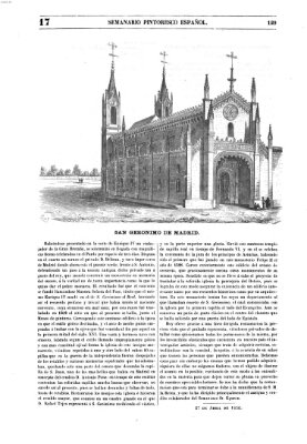 Semanario pintoresco español Sonntag 27. April 1856