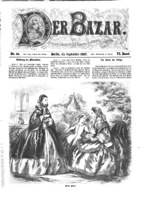 Der Bazar Dienstag 15. September 1857