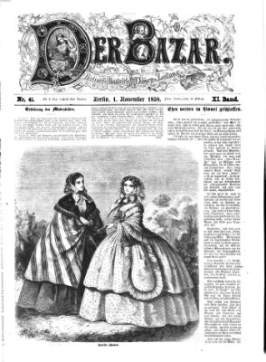 Der Bazar Montag 1. November 1858