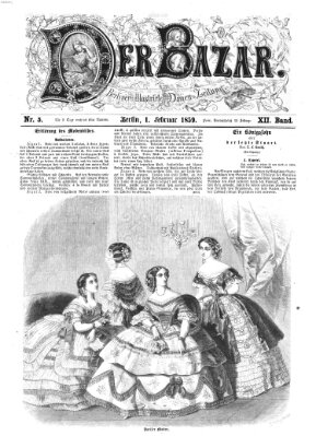 Der Bazar Dienstag 1. Februar 1859