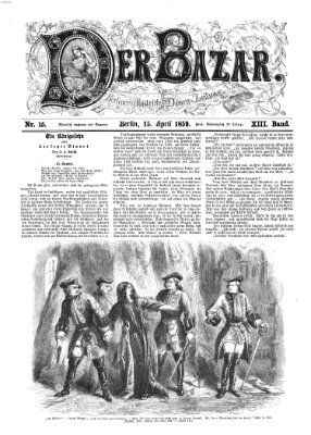 Der Bazar Freitag 15. April 1859