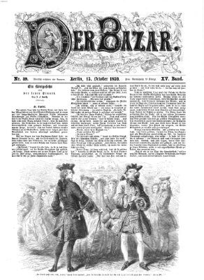 Der Bazar Samstag 15. Oktober 1859