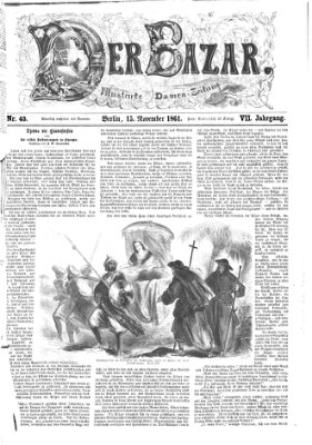 Der Bazar Freitag 15. November 1861