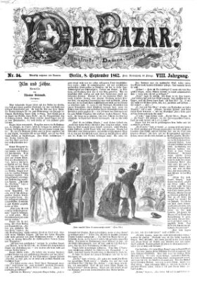 Der Bazar Montag 8. September 1862