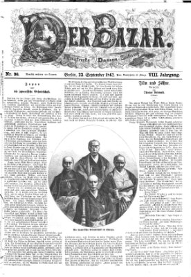 Der Bazar Dienstag 23. September 1862