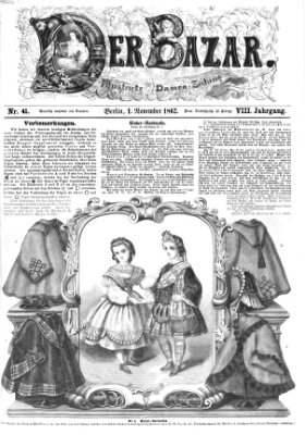 Der Bazar Samstag 1. November 1862