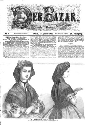 Der Bazar Donnerstag 15. Januar 1863