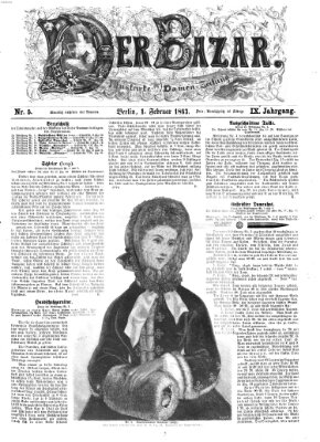 Der Bazar Sonntag 1. Februar 1863