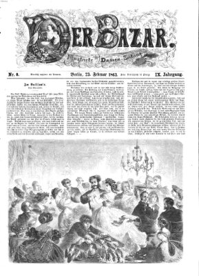 Der Bazar Montag 23. Februar 1863