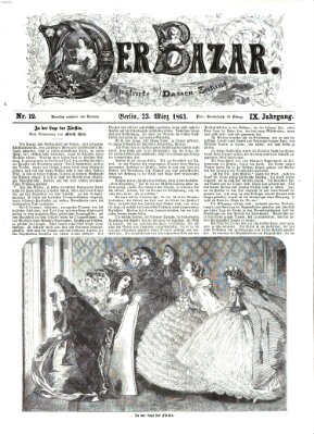 Der Bazar Montag 23. März 1863