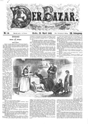 Der Bazar Donnerstag 23. April 1863