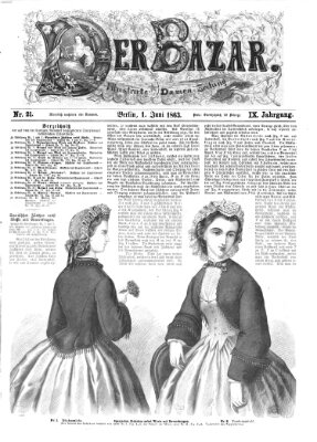 Der Bazar Montag 1. Juni 1863