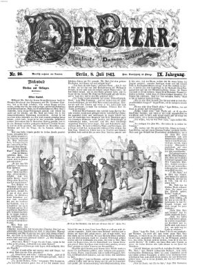 Der Bazar Mittwoch 8. Juli 1863