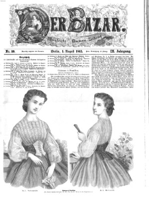 Der Bazar Samstag 1. August 1863