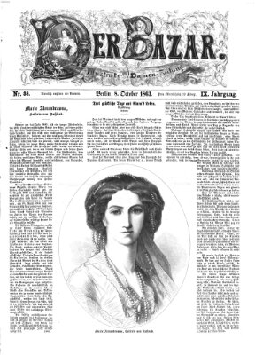 Der Bazar Donnerstag 8. Oktober 1863