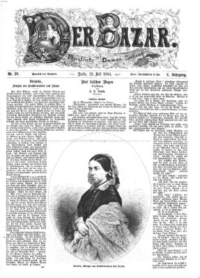 Der Bazar Samstag 23. Juli 1864