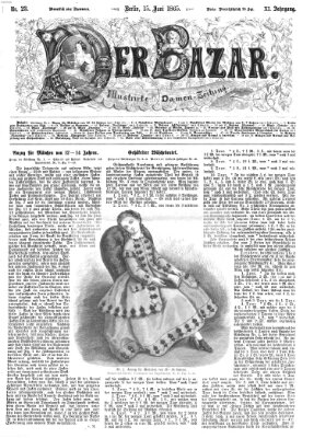 Der Bazar Donnerstag 15. Juni 1865