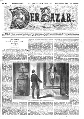 Der Bazar Sonntag 8. Oktober 1865