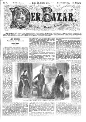 Der Bazar Montag 23. Oktober 1865