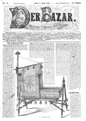 Der Bazar Sonntag 1. April 1866