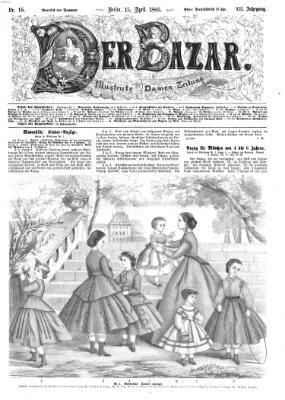 Der Bazar Sonntag 15. April 1866