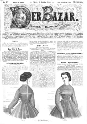 Der Bazar Montag 1. Oktober 1866