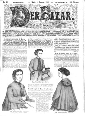 Der Bazar Samstag 1. Dezember 1866