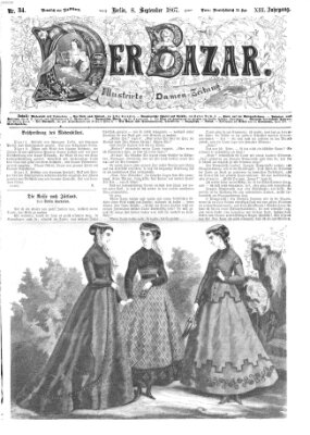 Der Bazar Sonntag 8. September 1867