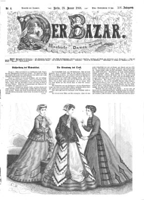 Der Bazar Donnerstag 23. Januar 1868