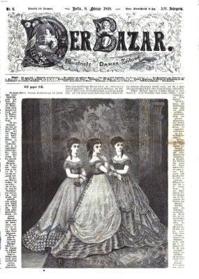 Der Bazar Samstag 8. Februar 1868