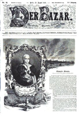 Der Bazar Sonntag 23. August 1868