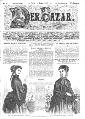 Der Bazar Donnerstag 1. Oktober 1868