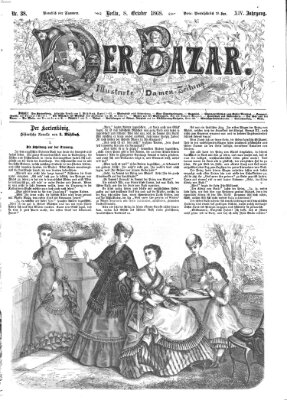 Der Bazar Donnerstag 8. Oktober 1868