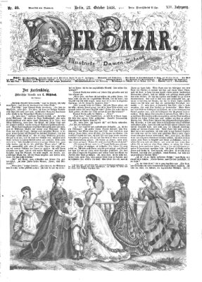 Der Bazar Freitag 23. Oktober 1868