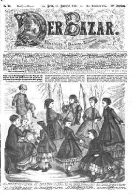 Der Bazar Sonntag 15. November 1868