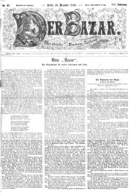 Der Bazar Mittwoch 23. Dezember 1868