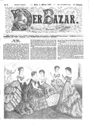 Der Bazar Montag 8. Februar 1869