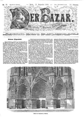 Der Bazar Donnerstag 23. September 1869