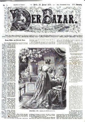 Der Bazar Sonntag 23. Januar 1870