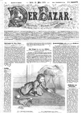 Der Bazar Dienstag 15. März 1870