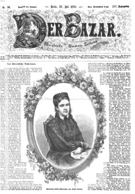 Der Bazar Samstag 23. Juli 1870