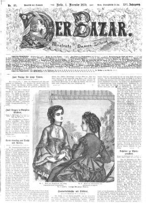 Der Bazar Dienstag 1. November 1870