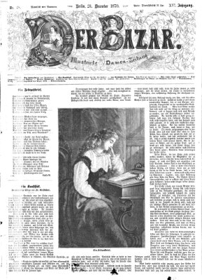 Der Bazar Freitag 23. Dezember 1870