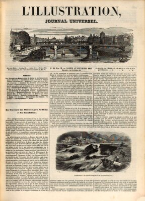 L' illustration Samstag 18. November 1843