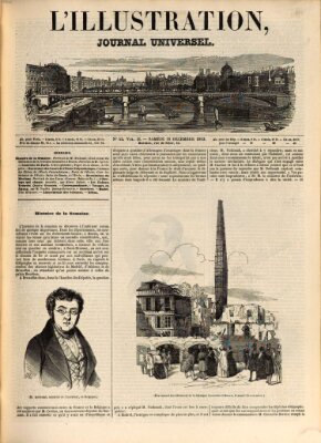 L' illustration Samstag 16. Dezember 1843