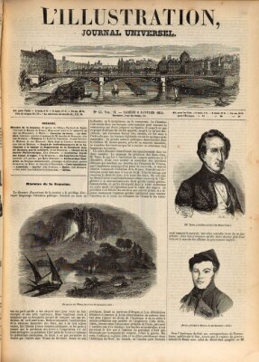 L' illustration Samstag 6. Januar 1844