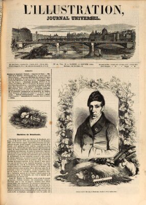 L' illustration Samstag 13. Januar 1844