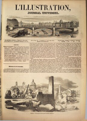 L' illustration Samstag 11. Januar 1845